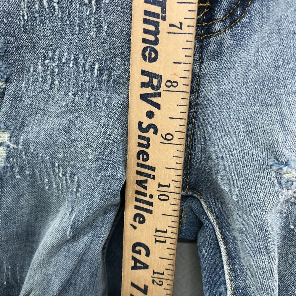 New Mens Rue21 Jean Size 32/36 (32/32) Premium Stacked Skinny Patch Distressed - Picture 9 of 12